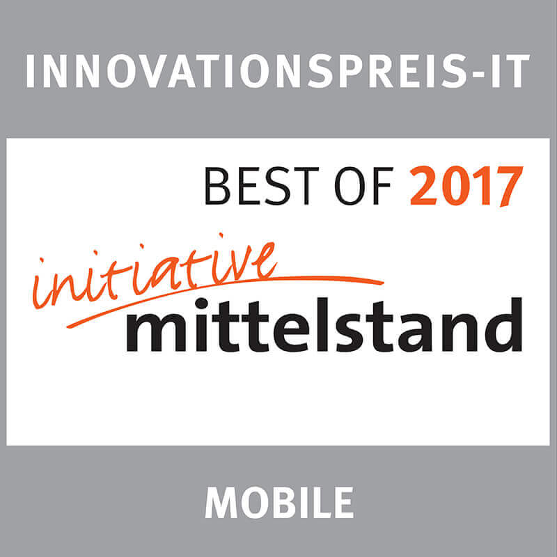 L-mobile Initiative Mittelstand Innovationspreis-IT Best of 2017 Mobile L-mobile Initiative Mittelstand Innovationspreis-IT Best of 2017 Mobile