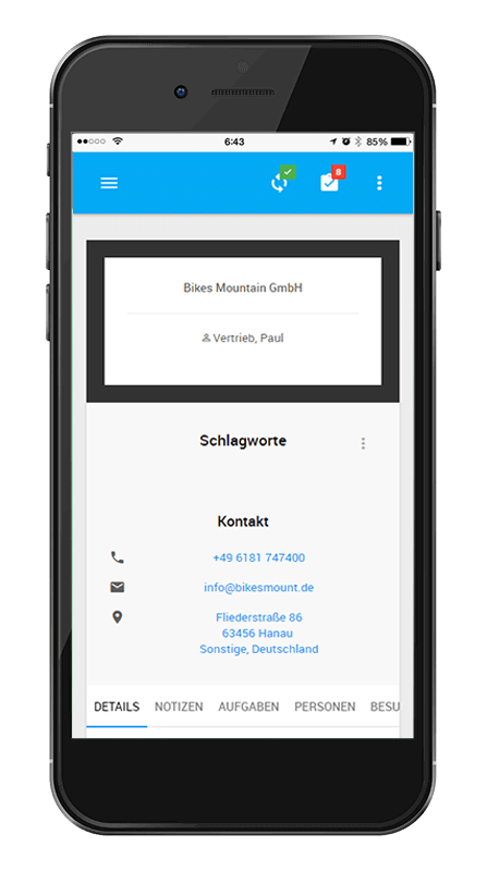 L-mobile mobile Softwarelösungen Produkt Mobiler Vertrieb sales Smrtphone